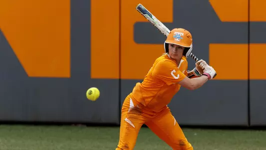 KNOXVILLE, TN - MARCH 14, 2019 - Infielder Aubrey Leach #10 of the Tennessee Lady Volunteers during the game between the BYU Cougars and the Tennessee Volunteers at Sherri Parker Lee Stadium in Knoxville, TN. Photo By Caleb Jones/Tennessee Athletics