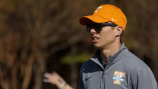 OXFORD, MS - October 28, 2022 - Head Coach Sean Carlson of the Tennessee Volunteers during the SEC Championships in Oxford, MS. Photo By Kate Luffman/Tennessee Athletics
