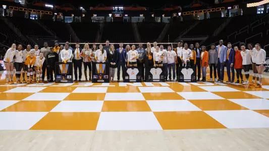 KNOXVILLE, TN - November 20, 2022 - The Tennessee Lady Volunteers during the game between the Mississippi State Bulldogs and the Tennessee Lady Volunteers at Thompson?Boling Arena in Knoxville, TN. Photo By Emma Corona/Tennessee Athletics