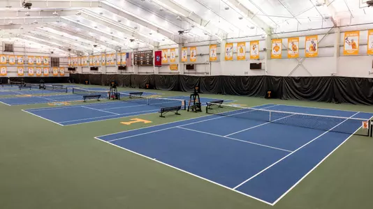 KNOXVILLE, TN - MAY 13, 2020 - Indoor courts of the Goodfriend Tennis Center in Knoxville, TN. Photo By Andrew Ferguson/Tennessee Athletics