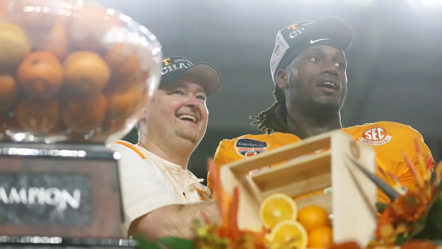 Josh Heupel, Joe Milton III - Orange Bowl Celebration