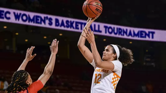 Rae Burrell at 2021 SEC Women's Basketball Tournament
