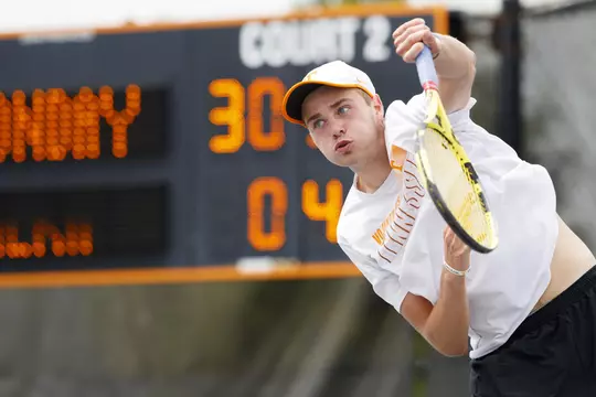 KNOXVILLE, TN - April 17, 2022 - Johannus Monday of the Tennessee Volunteers during the game between the Auburn Tigers and the Tennessee Volunteers at Barksdale Stadium in Knoxville, TN. Photo By Emma Corona/Tennessee Athletics
