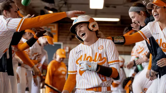 Ivy Davis home run celebration