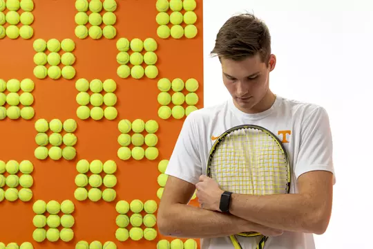 KNOXVILLE, TN - January 04, 2022 - Mark Wallner of the Tennessee Volunteers portrait taken during Photo Day in Knoxville, TN. Photo By Andrew Ferguson/Tennessee Athletics