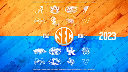 2022-23 SEC WBB Opponents Graphic