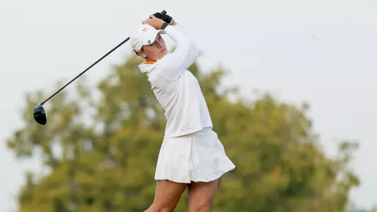 KNOXVILLE, TN - September 19, 2022 - Paula Kirner of the Tennessee Lady Volunteers during the Mercedes-Benz Collegiate Championship at Cherokee Country Club in Knoxville, TN. Photo By Andrew Ferguson/Tennessee Athletics