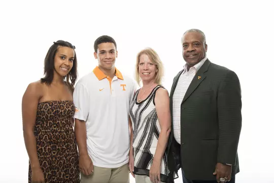 KNOXVILLE, TN - JUNE 30, 2017 - Condredge Holloway family portrait taken in Knoxville, TN. Photo By Kyle Zedaker/Tennessee Athletics