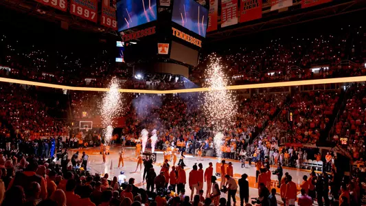 Pregame intros at Thompson-Boling Arena | Jan. 14, 2023