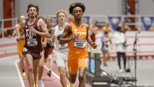 FAYETTEVILLE, AR - FEBRUARY 25, 2023 - Yordanos Zelinski of the Tennessee Volunteers during Day 2 of the Indoor SEC Track and Field Championship at Randal Tyson Track Center in Fayetteville, AR. Photo By Cayce Smith/Tennessee Athletics