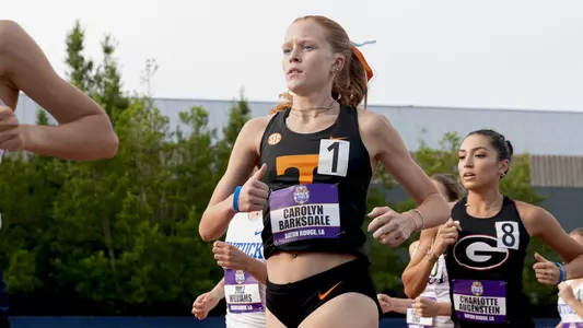 BATON ROUGE, LA - May 12, 2023 - Carolyn Barksdale of the Tennessee Volunteers during day two of the 2023 Outdoor SEC Track and Field Championship meet at Bernie Moore Track Stadium in Baton Rouge, LA. Photo By Andrew Ferguson/Tennessee Athletics