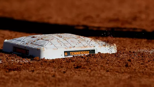 KNOXVILLE, TN - October 19, 2022 - Base during the game between the Chattanooga State Community College Tigers and the Tennessee Lady Volunteers at Sherri Parker Lee Stadium in Knoxville, TN. Photo By Emma Corona/Tennessee Athletics