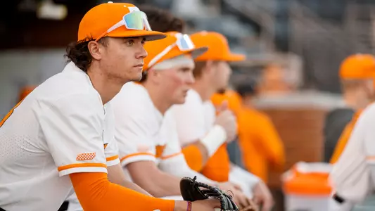 KNOXVILLE, TN - MARCH 03, 2023 - Pitcher Hunter Sloop #45 of the Tennessee Volunteers during the game between the Gonzaga Bulldogs and the Tennessee Volunteers at Lindsey Nelson Stadium in Knoxville, TN. Photo By Cayce Smith/Tennessee Athletics
