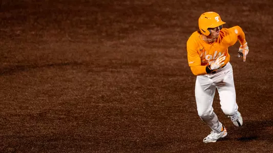 KNOXVILLE, TN - March 04, 2023 - Outfielder Reese Chapman #13 of the Tennessee Volunteers during the game between the Gonzaga Bulldogs and the Tennessee Volunteers at Lindsey Nelson Stadium in Knoxville, TN. Photo By Ian Cox/Tennessee Athletics