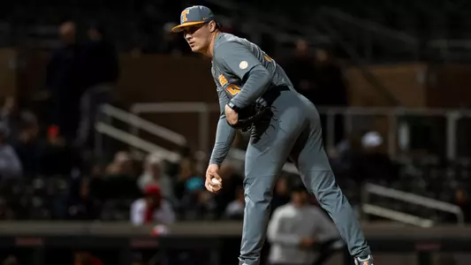 SCOTTSDALE, AZ - February 17, 2023 - Pitcher Seth Halvorsen #19 of the Tennessee Volunteers during MLB Desert Invitational game between the Arizona Wildcats and the Tennessee Volunteers at Salter River Fields at Talking Stick in Scottsdale, AZ. Photo By Kelsey Grant