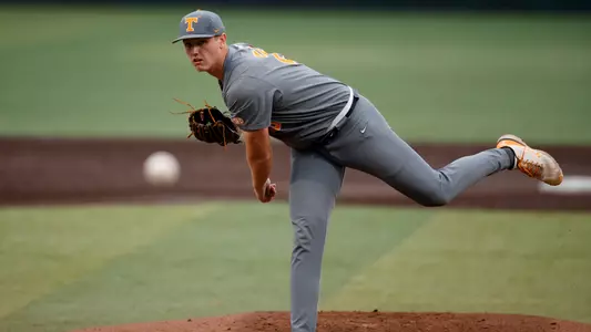 KNOXVILLE, TN - November 10, 2022 - Pitcher Wyatt Evans #26 of the Tennessee Volunteers during the Fall Ball game at Lindsey Nelson Stadium in Knoxville, TN. Photo By Emma Corona/Tennessee Athletics