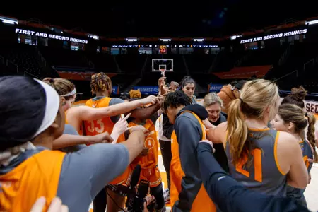 March 19, 2023, NCAA Second Round Practice Day Lady Vol Huddle