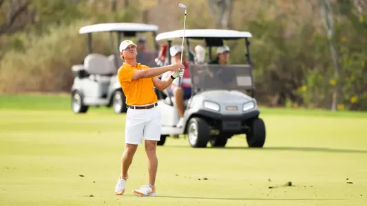 Jake Hall, Tennessee. 2023 Cabo Collegiate, Third Round. Twin Dolphin Golf Club, Cabo San Lucas, Mexico, March 7 2023. Photograph ©2023 Darren Carroll