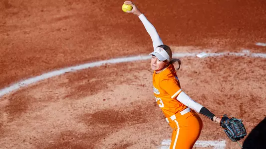 KNOXVILLE, TN - March 04, 2023 - Pitcher Karlyn Pickens #23 of the Tennessee Volunteers during the game between the Appalachian State Mountaineers and the Tennessee Lady Volunteers at Sherri Parker Lee Stadium in Knoxville, TN. Photo By Emma Ramsey/Tennessee Athletics