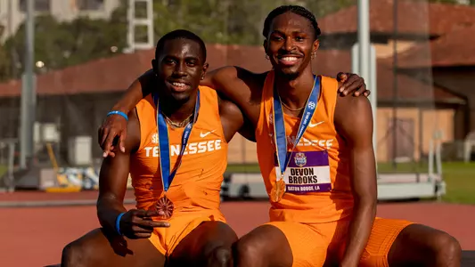 Rasheem Brown, Devon Brooks - 2023 SEC Outdoor Championships