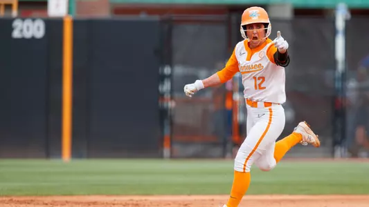 KNOXVILLE, TN - May 05, 2023 - Infielder/Outfielder Mackenzie Donihoo #12 of the Tennessee Lady Volunteers during the game between the South Carolina Gamecocks and the Tennessee Lady Volunteers at Sherri Parker Lee Stadium in Knoxville, TN. Photo By Emma Corona/Tennessee Athletics