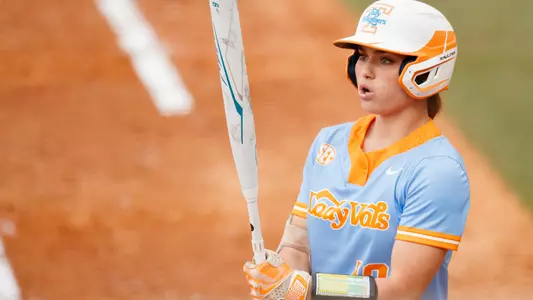 KNOXVILLE, TN - May 06, 2023 - Outfielder Jamison Brockenbrough #19 of the Tennessee Lady Volunteers during the game between the South Carolina Gamecocks and the Tennessee Lady Volunteers at Sherri Parker Lee Stadium in Knoxville, TN. Photo By Emma Corona/Tennessee Athletics