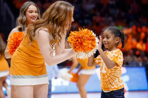 KNOXVILLE, TN - January 26, 2023 - Chicken Dance during the game between the UConn Huskies and the Tennessee Lady Volunteers at Thompson?Boling Arena in Knoxville, TN. Photo By Kate Luffman/Tennessee Athletics