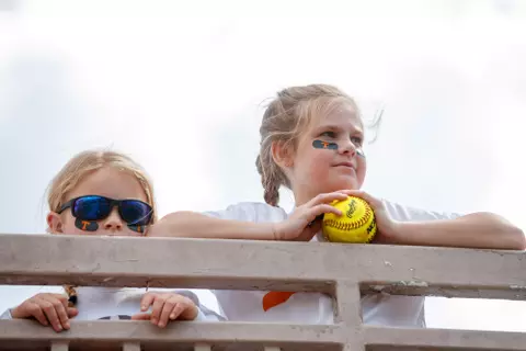 KNOXVILLE, TN - April 22, 2023 - Vol fans before the game between the Florida Gators and the Tennessee Lady Volunteers at Sherri Parker Lee Stadium in Knoxville, TN. Photo By Kate Luffman/Tennessee Athletics