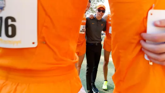 OXFORD, MS - October 28, 2022 - Head Coach Sean Carlson of the Tennessee Volunteers during the 2022 Cross Country SEC Championship in Oxford, MS. Photo By Kate Luffman/Tennessee Athletics