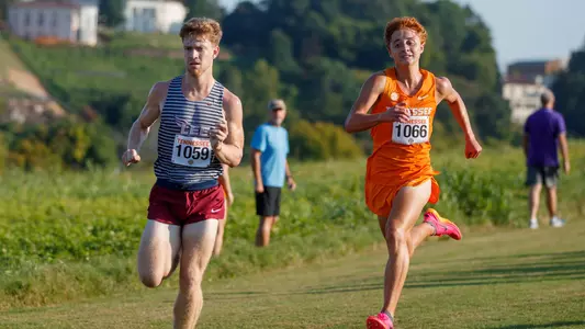 KNOXVILLE, TN - SEPTEMBER 01, 2023 - Brody Chapman of the Tennessee Volunteers during the Tennessee Cross Country Invitational at Cherokee Farm Cross Country Course in Knoxville, TN. Photo By Cayce Smith/Tennessee Athletics