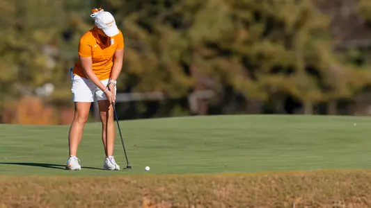 KNOXVILLE, TN - October 22, 2024 - Sofie Engeseth of the Tennessee Lady Volunteers during the third round of the 2024 Mercedes-Benz Collegiate Championship at Cherokee Country Club in Knoxville, TN. Photo By Andrew Ferguson/Tennessee Athletics