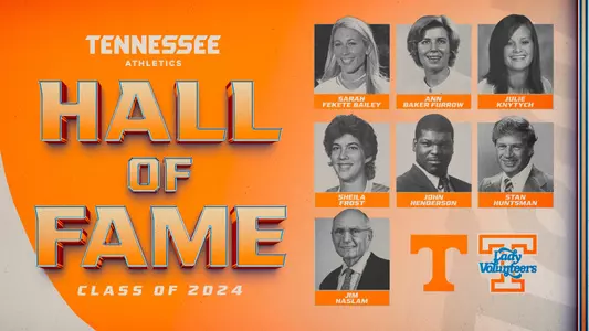 The class includes four Lady Vol standouts, two Vol legends and one former head coach