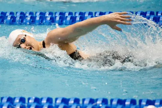 KNOXVILLE, TN - March 17, 2023 - Brooklyn Douthwright of the Tennessee Volunteers during day three of the NCAA Swimming and Diving Championship at Allan Jones Intercollegiate Aquatic Center in Knoxville, TN. Photo By Avery Bane/Tennessee Athletics
