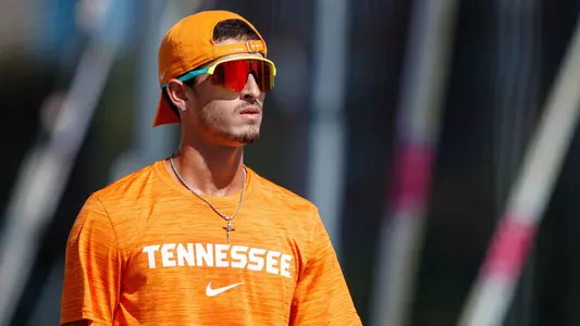 KNOXVILLE, TN - OCTOBER 02, 2023 - James Rivera of the Tennessee Volunteers during practice at Tom Black Track At LaPorte Stadium in Knoxville, TN. Photo By Cayce Smith/Tennessee Athletics