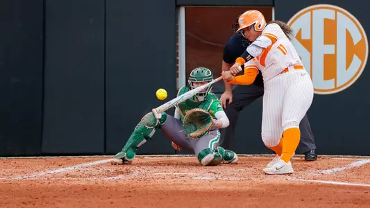 KNOXVILLE, TN - March 02, 2024 - Infielder Zaida Puni #11 of the Tennessee Lady Volunteers during the game between the Stetson Hatters and the Tennessee Lady Volunteers at Sherri Parker Lee Stadium in Knoxville, TN. Photo By Emma Corona/Tennessee Athletics