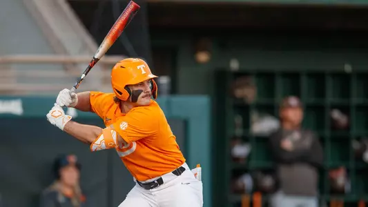 KNOXVILLE, TN - March 02, 2024 - Outfielder Robin Villeneuve #17 of the Tennessee Volunteers during the game between the Bowling Green Falcons and the Tennessee Volunteers at Lindsey Nelson Stadium in Knoxville, TN. Photo By Cayce Smith/Tennessee Athletics