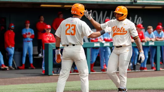 Christian Moore and Dean Curley celebration vs. Ole Miss (2024)