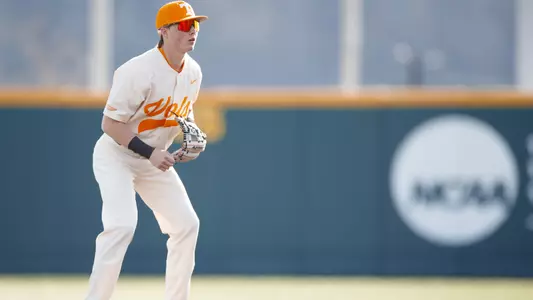 KNOXVILLE, TN - March 03, 2024 - Infielder Camden Bates #41 of the Tennessee Volunteers during the game between the Bowling Green Falcons and the Tennessee Volunteers at Lindsey Nelson Stadium in Knoxville, TN. Photo By Emma Ramsey/Tennessee Athletics