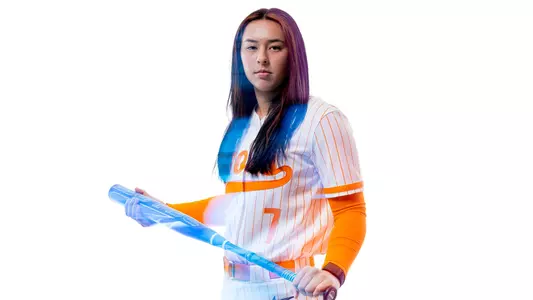 KNOXVILLE, TN - January 18, 2024 - Catcher Sophia Nugent #7 of the Tennessee Lady Volunteers portrait taken during Photo Day in Knoxville, TN. Photo By Andrew Ferguson/Tennessee Athletics