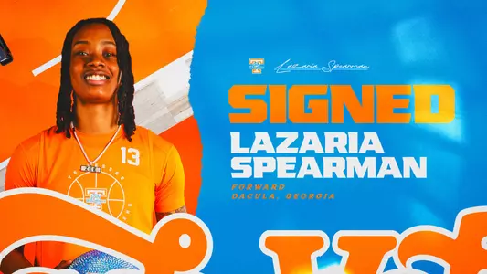 Lazaria Spearman Signing Graphic