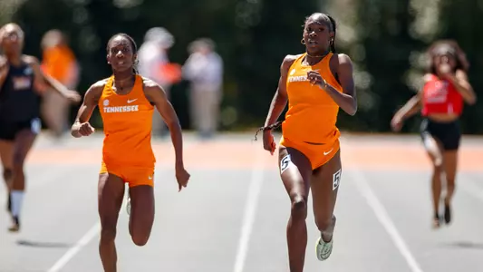 KNOXVILLE, TN - April 06, 2024 - Javonya Valcourt of the Tennessee Volunteers during Day 2 of the Tennessee Invite at Tom Black Track at LaPorte Stadium in Knoxville, TN. Photo By Cayce Smith/Tennessee Athletics