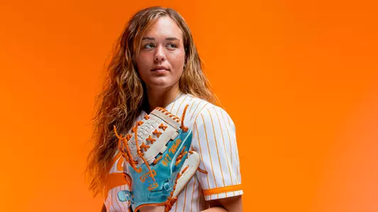 KNOXVILLE, TN - January 18, 2024 - Pitcher Ryleigh White #17 of the Tennessee Lady Volunteers portrait taken during Photo Day in Knoxville, TN. Photo By Andrew Ferguson/Tennessee Athletics
