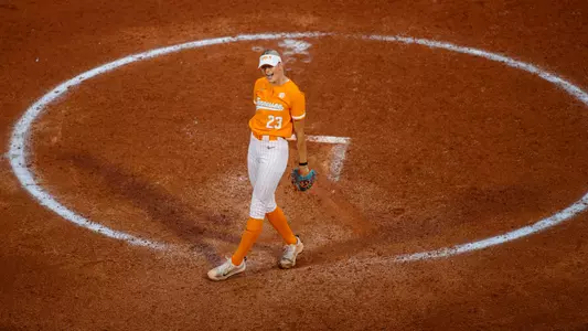 KNOXVILLE, TN - May 03, 2024 - Pitcher Karlyn Pickens #23 of the Tennessee Lady Volunteers during the game between the Kentucky Wildcats and the Tennessee Lady Volunteers at Sherri Parker Lee Stadium in Knoxville, TN. Photo By Emma Ramsey/Tennessee Athletics