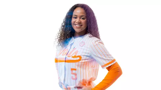 KNOXVILLE, TN - January 18, 2024 - Catcher/Outfielder Rylie West #5 of the Tennessee Lady Volunteers portrait taken during Photo Day in Knoxville, TN. Photo By Andrew Ferguson/Tennessee Athletics