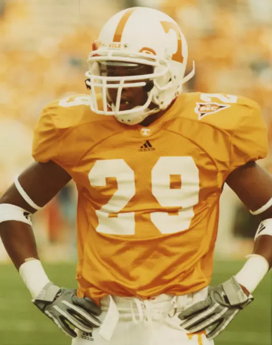 KNOXVILLE, TN 2004 - Defensive Back Inky Johnson #29 of the Tennessee Volunteers during a game at Neyland Stadium in Knoxville, TN. Photo By Tennessee Athletics.
