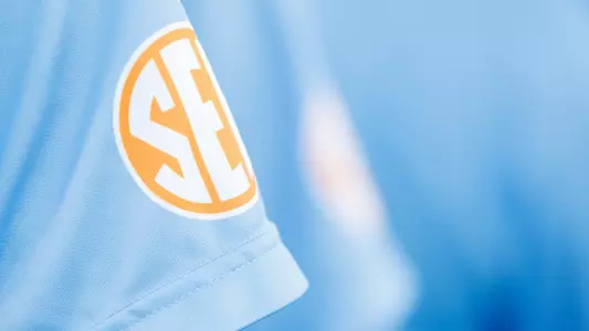KNOXVILLE, TN - September 19, 2024 - SEC logo during the game between the Ole Miss Rebels and the Tennessee Volunteers at Regal Soccer Stadium in Knoxville, TN. Photo By Avery Bane/Tennessee Athletics