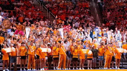 KNOXVILLE, TN - August 30, 2024 - Tennessee Fans during the game between the Penn State Nittany Lions and the Tennessee Lady Volunteers at Food City Center in Knoxville, TN. Photo By Emma Ramsey/Tennessee Athletics
