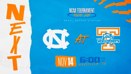Up Next - Soccer vs. North Carolina (NCAA Round One)