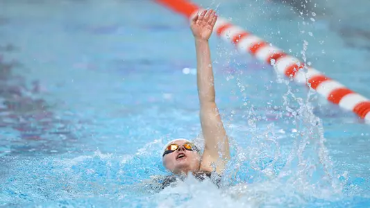 Ella Jansen Competes in Backstroke in CSCAA Dual Meet Challenge Against Arizona State