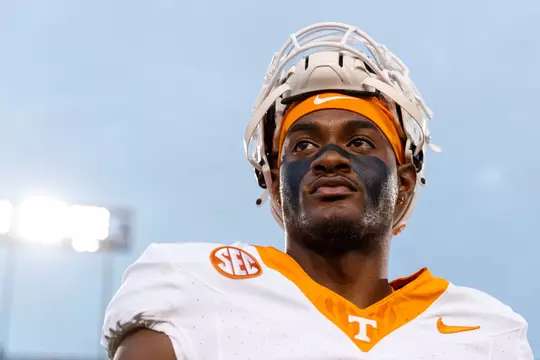 LEXINGTON, KY - October 28, 2023 - Defensive back Jourdan Thomas #25 of the Tennessee Volunteers before the game between the Kentucky Wildcats and the Tennessee Volunteers at Kroger Field in Lexington, KY. Photo By Kate Luffman/Tennessee Athletics